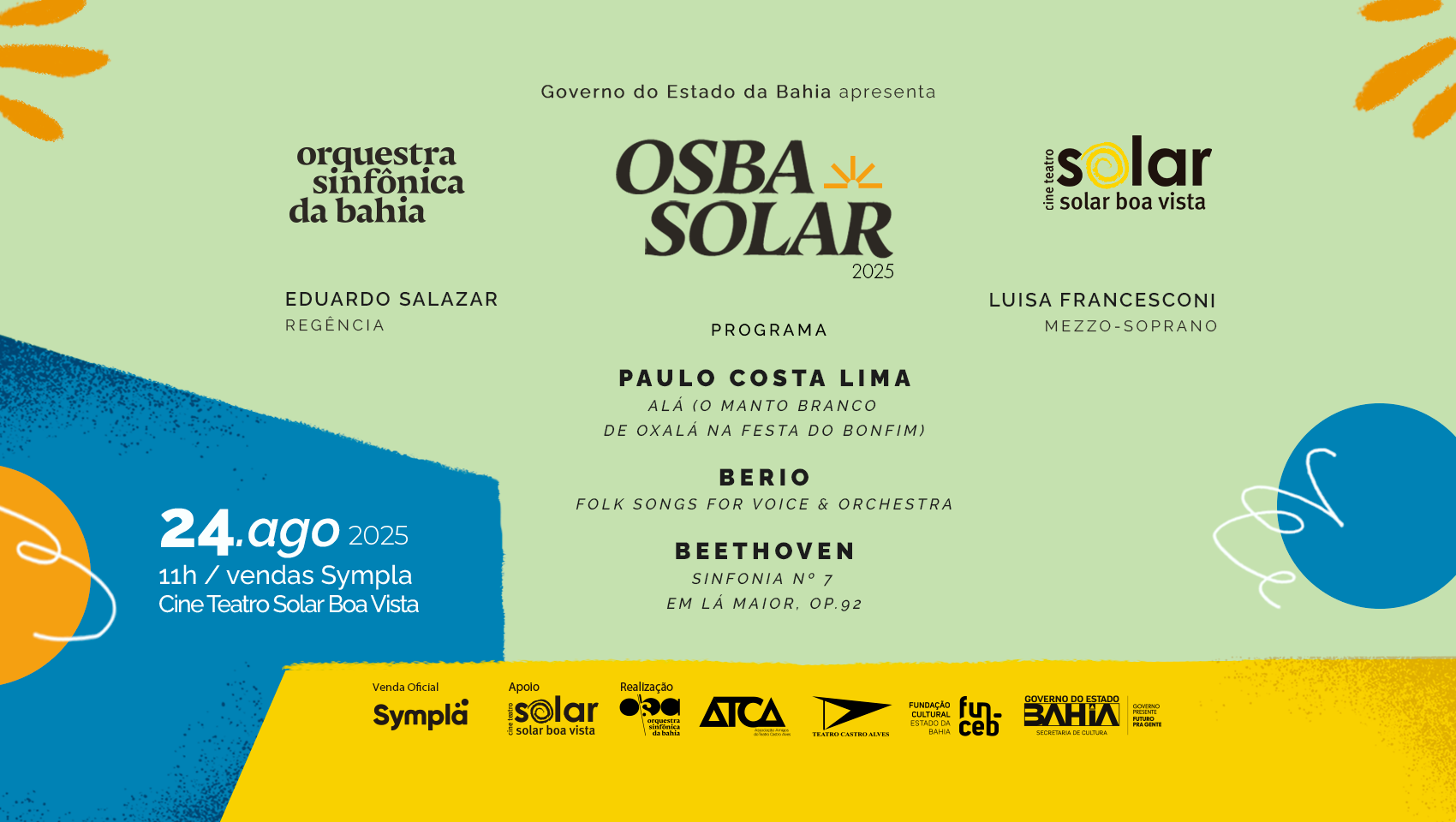 Osba Pa OSBA SOLAR Beethoven, Berio e Costa Lima – Orquestra Sinfônica da Bahia